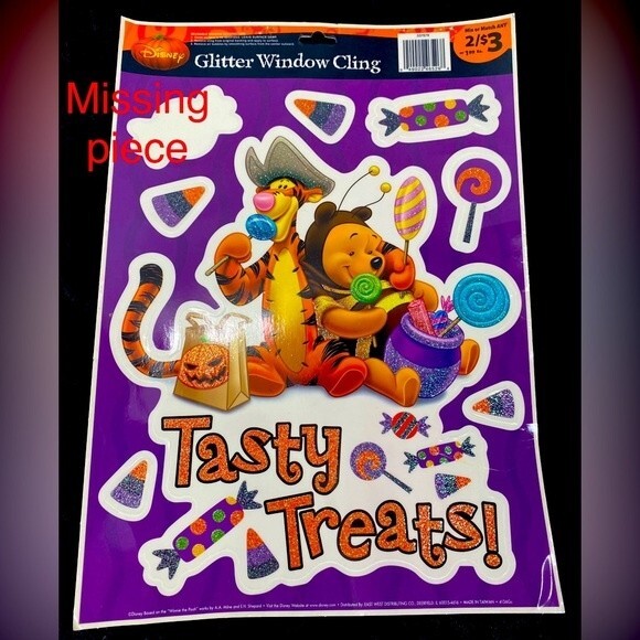 Halloween Lot Window Clings Decorations Tin Rustic Ghost Ornament Mini Pumpkin - Picture 7 of 10